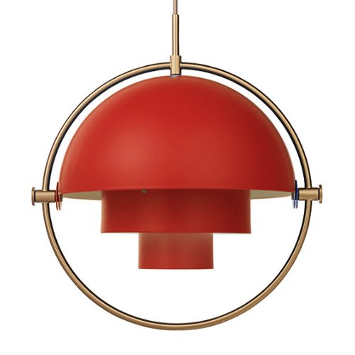 Люстра Louis Weisdorff Gubi Multi-lite Pendant Red Латунь Бургундский красный Люстра Louis Weisdorff Gubi Multi-lite Pendant Red Латунь Бургундский красный в Твери | Loft Concept