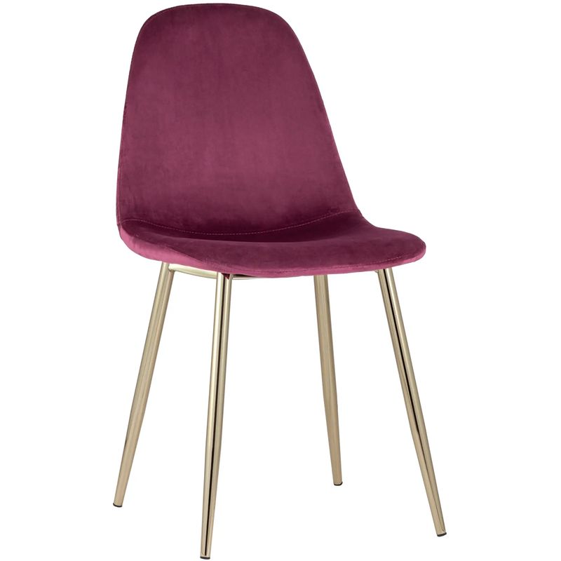 Стул Archie Chair Велюр Фуксия Золотые ножки Фуксия Золотой Стул Archie Chair Велюр Фуксия Золотые ножки Фуксия Золотой в Твери | Loft Concept