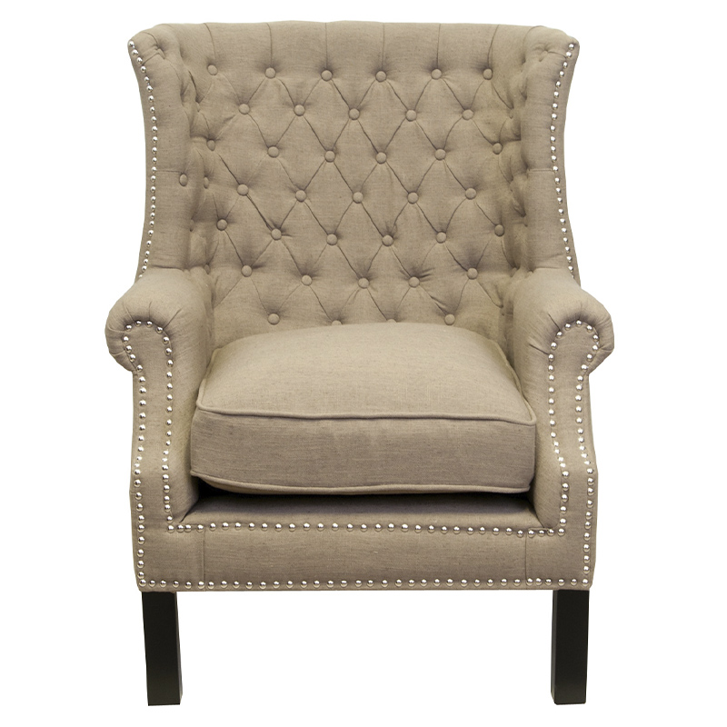 Кресло Charlie Armchair brown flax Светло-коричневый Кресло Charlie Armchair brown flax Светло-коричневый в Твери | Loft Concept