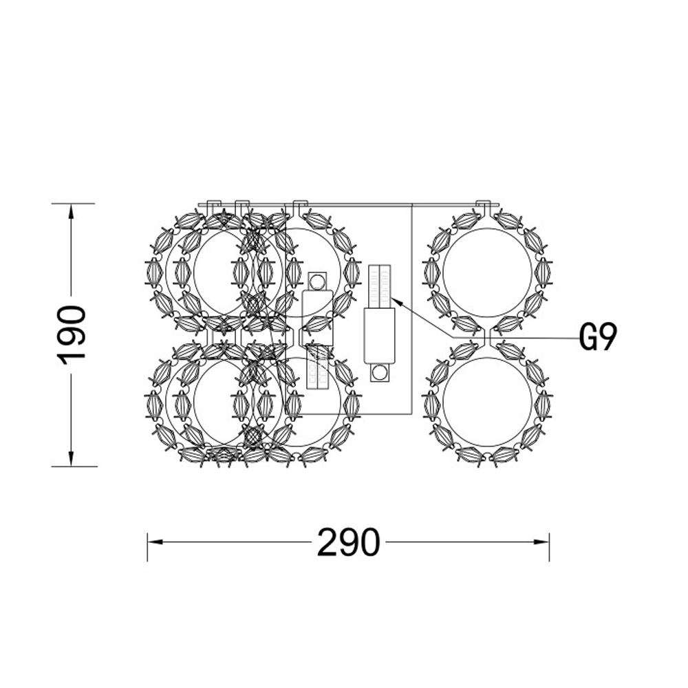 Бра с россыпью хрусталя Perfection of Diamonds Бра с россыпью хрусталя Perfection of Diamonds в Твери