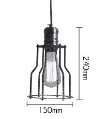 Подвесной светильник Loft Industrial Cage Filament Pendant Подвесной светильник Loft Industrial Cage Filament Pendant в Твери