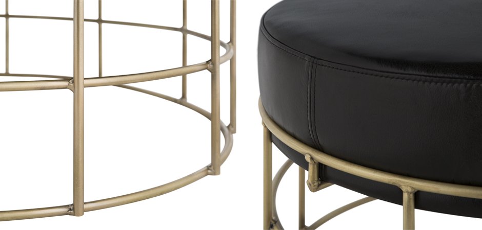 Пуф Cage Rods Gold 80 Пуф Cage Rods Gold 80 - Loft-Concept в Твери