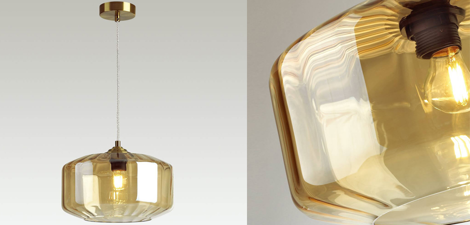 Подвесной светильник Multicolored Glass Amber Подвесной светильник Multicolored Glass Amber - Loft-Concept в Твери