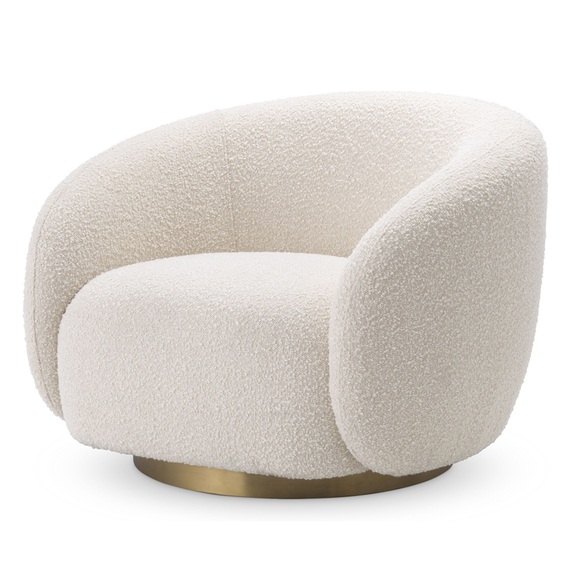 Кресло Eichholtz Swivel Chair Brice Кремовый Латунь Кресло Eichholtz Swivel Chair Brice Кремовый Латунь в Твери | Loft Concept