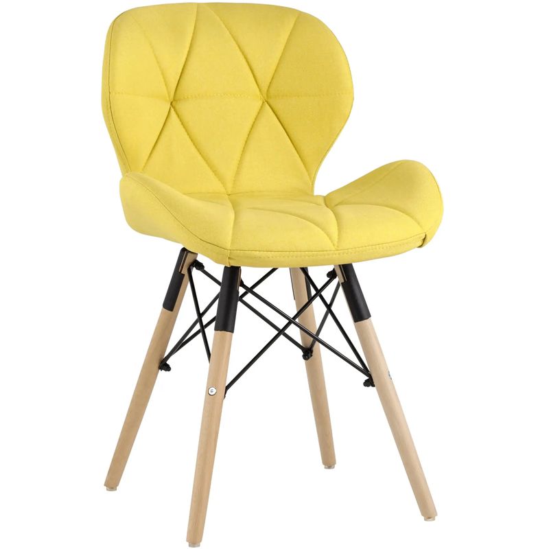 Стул Jeroen Chair Рогожка Желтый Цвет Желтый Древесина Черный Стул Jeroen Chair Рогожка Желтый Цвет Желтый Древесина Черный в Твери | Loft Concept