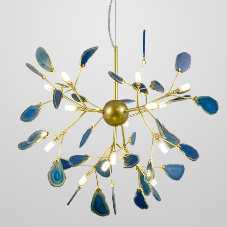 Люстра Agate Feathers Глянцевое золото Люстра Agate Feathers Глянцевое золото в Твери | Loft Concept