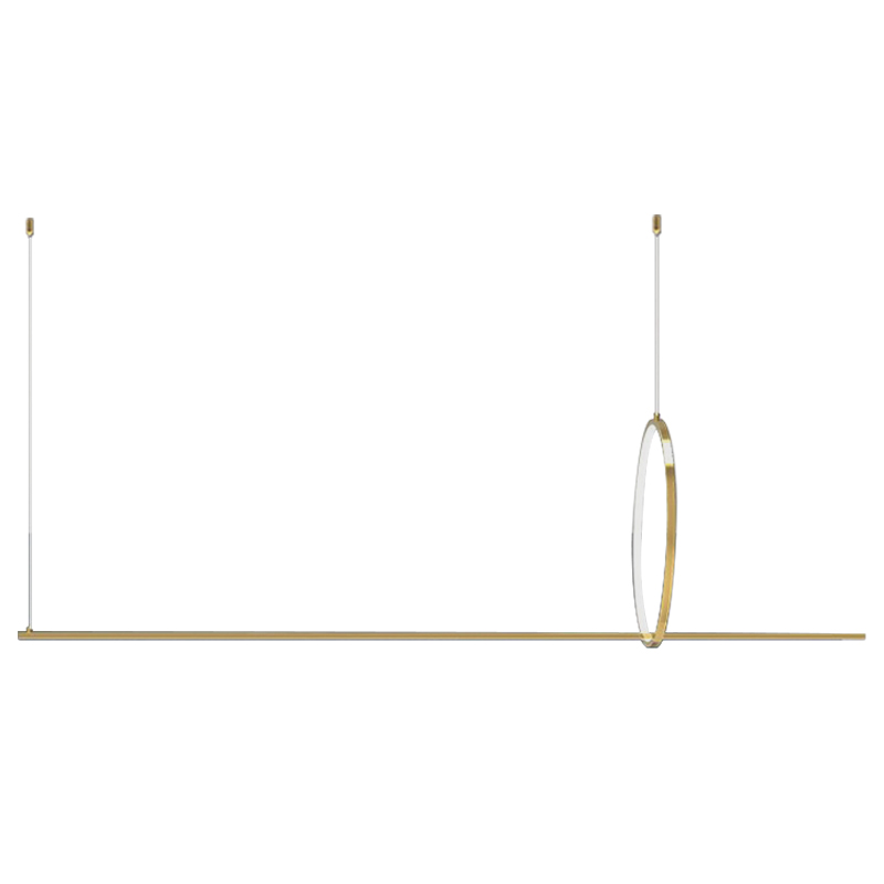 Дизайнерский Подвесной Светильник Ursa Geometric Ring Lamp 1 кольцо Золотой Дизайнерский Подвесной Светильник Ursa Geometric Ring Lamp 1 кольцо Золотой в Твери | Loft Concept