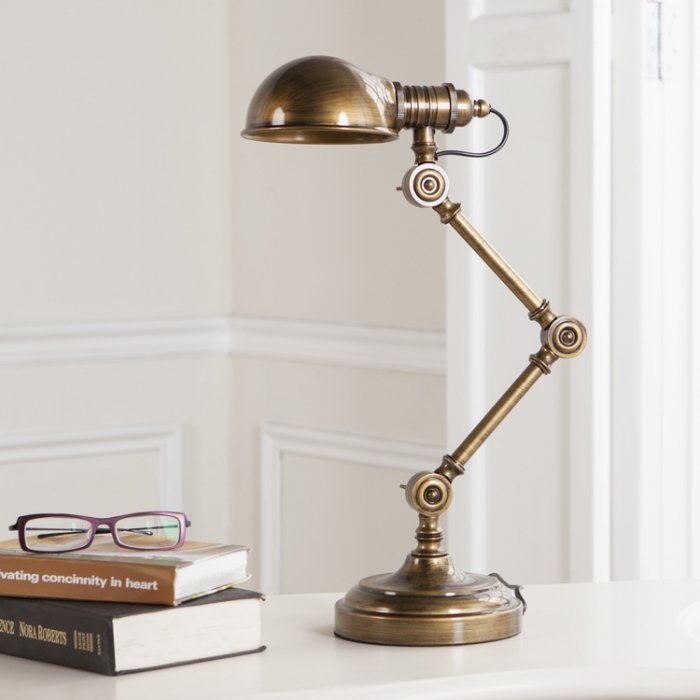 Настольная лампа Brass Steampunk Table Lamp Бронза Настольная лампа Brass Steampunk Table Lamp Бронза в Твери | Loft Concept