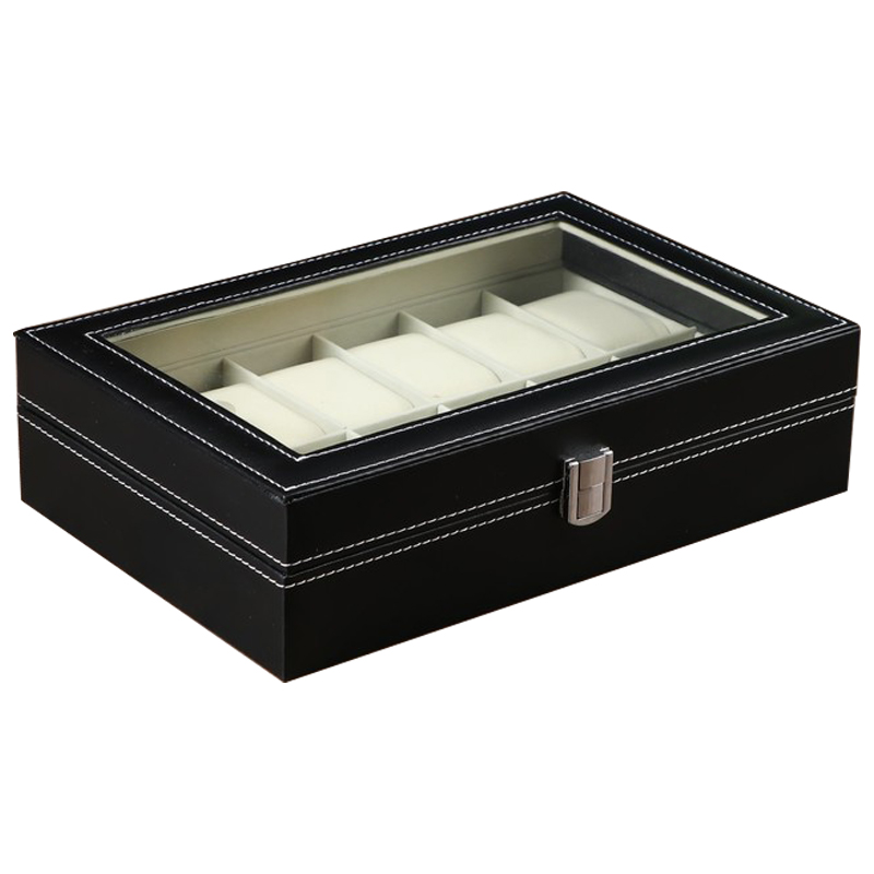 Шкатулка для часов Edgar Watch Box Черный Бежевый Шкатулка для часов Edgar Watch Box Черный Бежевый в Твери | Loft Concept
