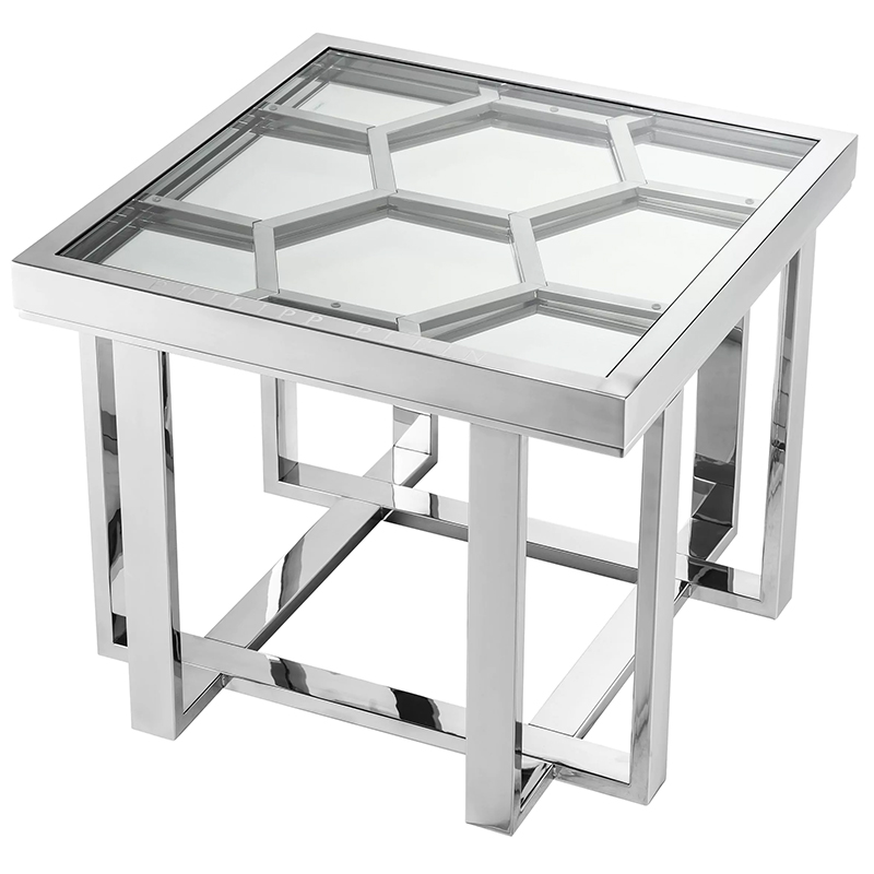 Приставной стол Philipp Plein Side Table Skeleton Chrome Хром Зеркало Прозрачное Стекло Приставной стол Philipp Plein Side Table Skeleton Chrome Хром Зеркало Прозрачное Стекло в Твери | Loft Concept