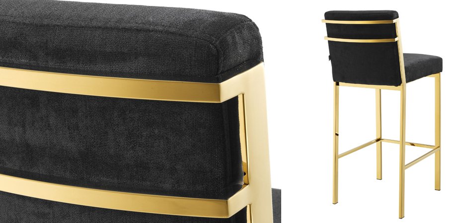 Барный стул Eichholtz Bar Stool Scott Gold Барный стул Eichholtz Bar Stool Scott Gold - Loft-Concept в Твери