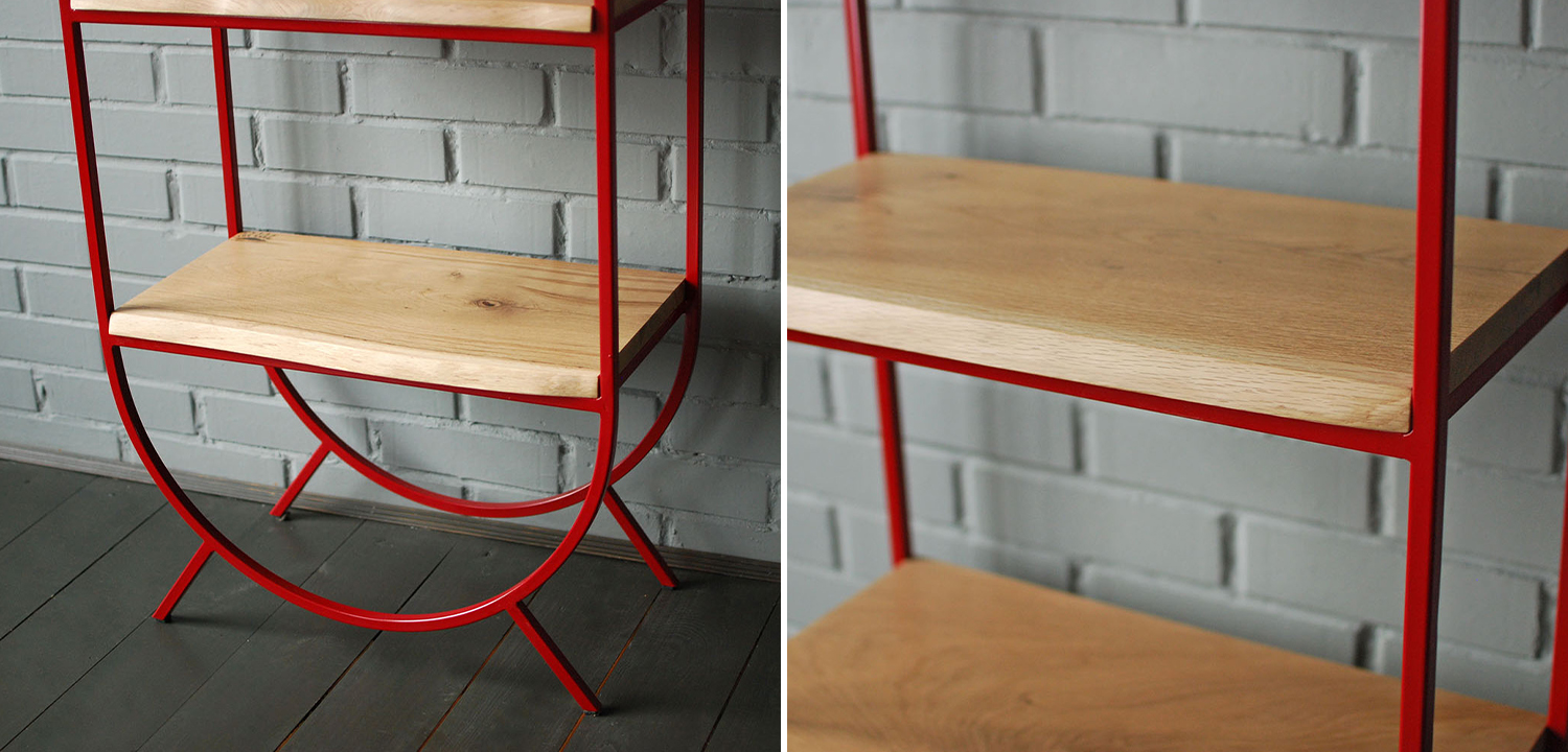 Стеллаж Rumo Industrial Metal Rust Rack - фото