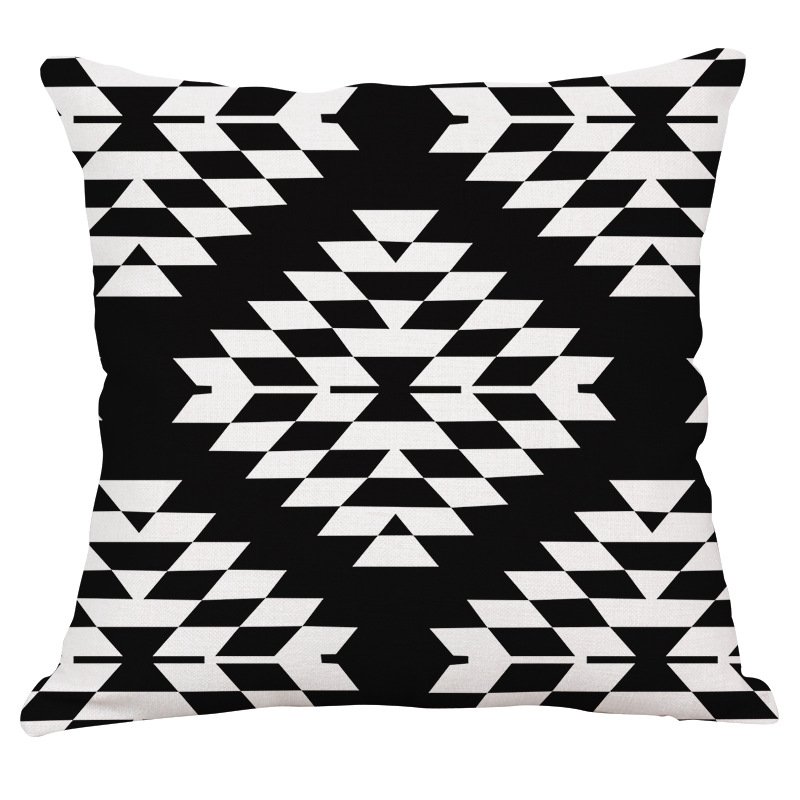 Декоративная подушка Black and White Pattern #3 Черно-белый Декоративная подушка Black and White Pattern #3 Черно-белый в Твери | Loft Concept
