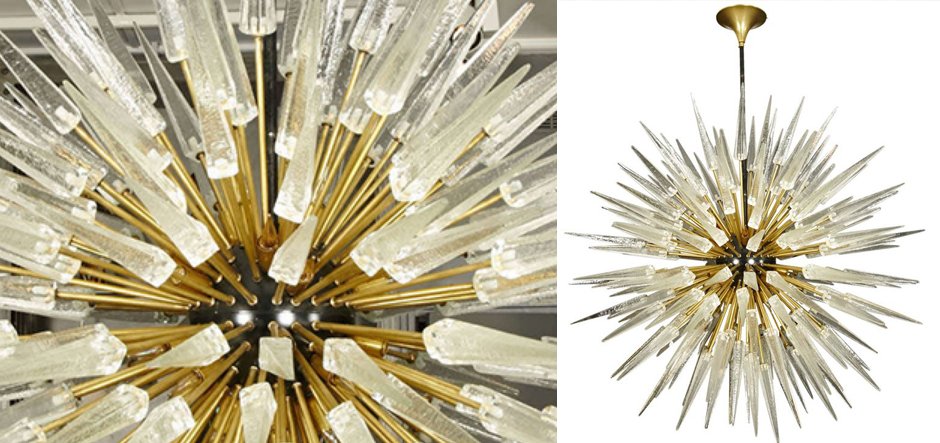 Murano Spike Sputnik Rock Chandelier Murano Spike Sputnik Rock Chandelier - Loft-Concept в Твери