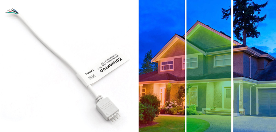 Комплект светодиодной влагозащищенной ленты 7,2W/m 30LED/m 3528SMD разноцветный 5M Комплект светодиодной влагозащищенной ленты 7,2W/m 30LED/m 3528SMD разноцветный 5M - Loft-Concept в Твери