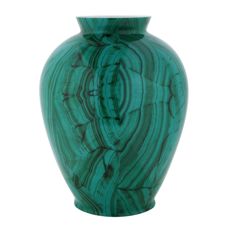 Ваза Malachite Vase barrel Малахит Ваза Malachite Vase barrel Малахит в Твери | Loft Concept