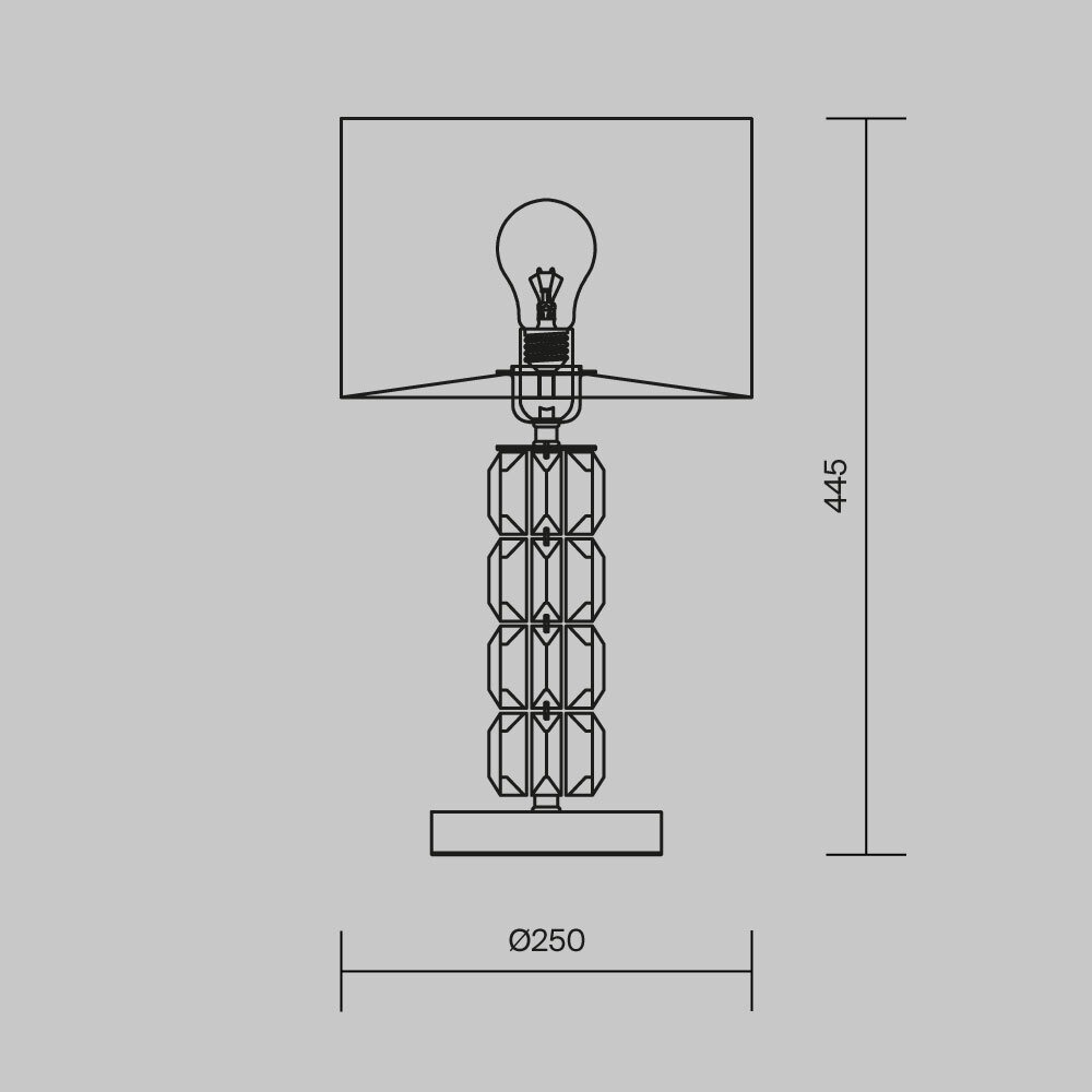 Настольная лампа Cut Stone Base в Твери