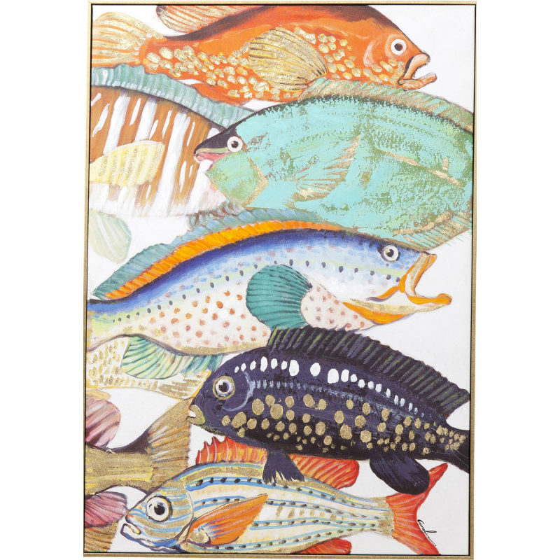 Картина Colorful Fish Painting Мульти Картина Colorful Fish Painting Мульти в Твери | Loft Concept