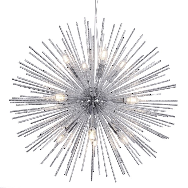 Люстра Sputnik Silver Chandelier Серебряный Люстра Sputnik Silver Chandelier Серебряный в Твери | Loft Concept