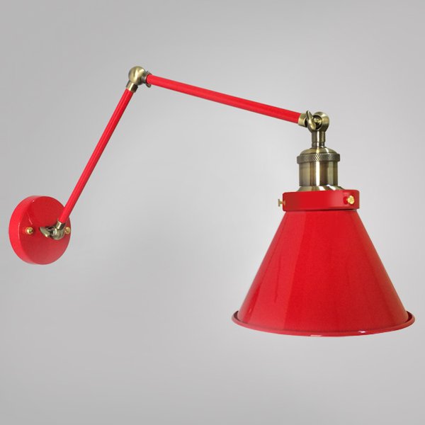 Бра Gloce Cone Shade Loft Industrial Red Бра Gloce Cone Shade Loft Industrial Red в Твери | Loft Concept