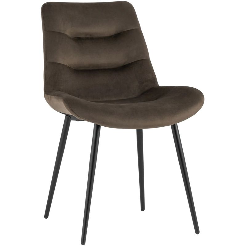 Стул Austin Chair Коричневый Велюр Коричневый Черный Стул Austin Chair Коричневый Велюр Коричневый Черный в Твери | Loft Concept