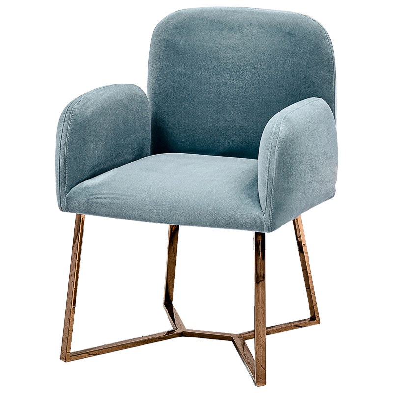 Стул Clifford Stool Pastel Blue Голубой пастельный Розовое золото Стул Clifford Stool Pastel Blue Голубой пастельный Розовое золото в Твери | Loft Concept