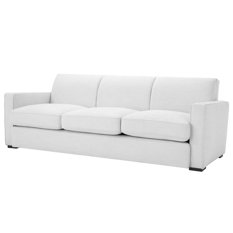Диван Eichholtz Sofa Edmond white Белый Черный Диван Eichholtz Sofa Edmond white Белый Черный в Твери | Loft Concept