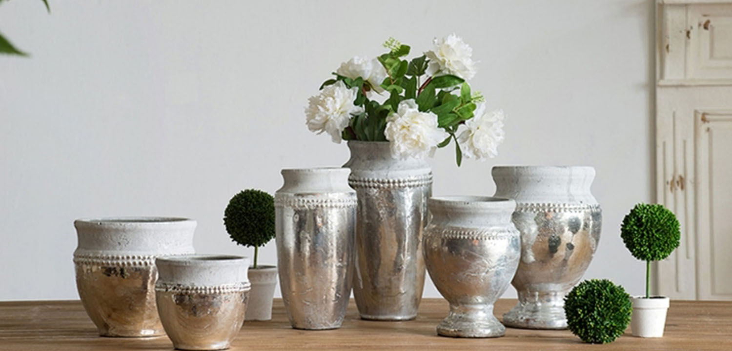 Ваза Vase Argenta silver 33 - фото №1