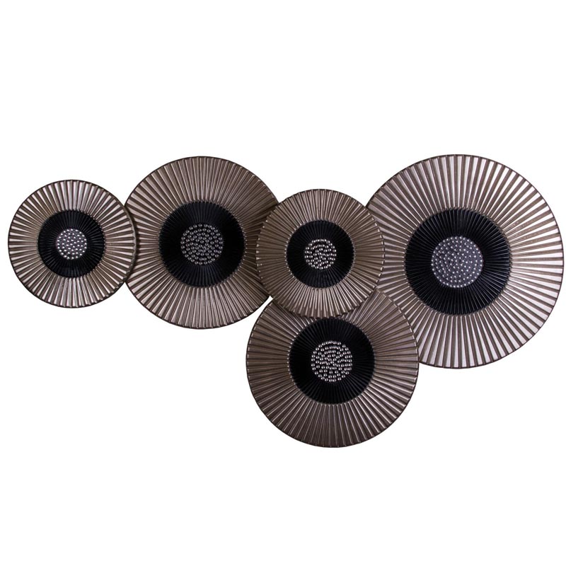 Арт-объект Rhinestone Wall Disc Brown and Black Коричневый Черный в Твери | Loft Concept 