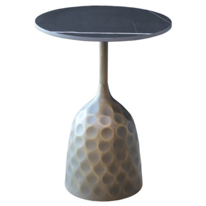 Приставной стол Cluster Surface Bronze Black Stone Side Table Античная Бронза Черный Приставной стол Cluster Surface Bronze Black Stone Side Table Античная Бронза Черный в Твери | Loft Concept