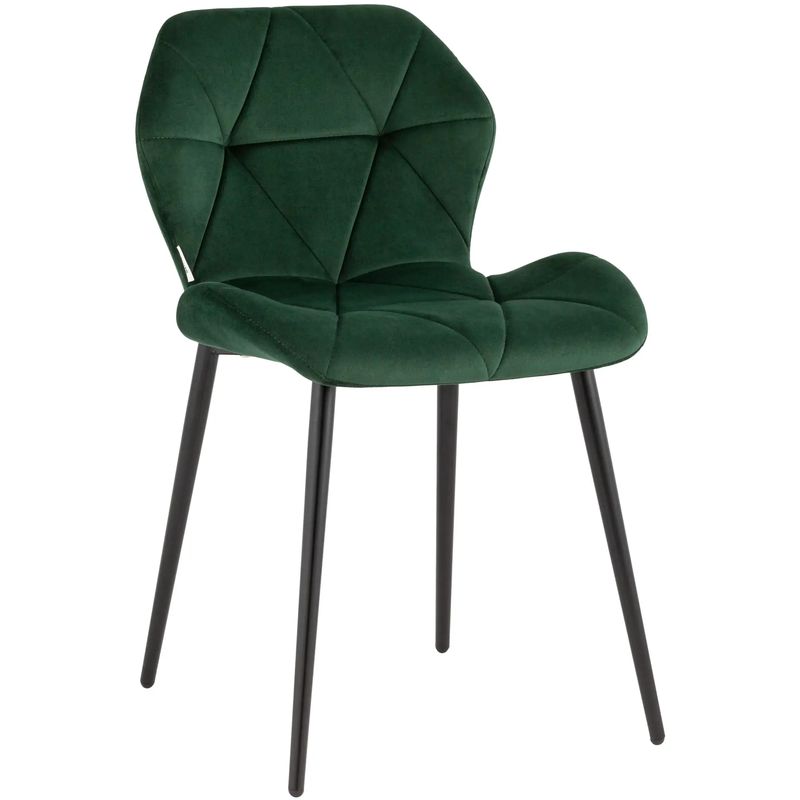 Стул Jeroen Chair II Зеленый Велюр Зеленый Черный Стул Jeroen Chair II Зеленый Велюр Зеленый Черный в Твери | Loft Concept