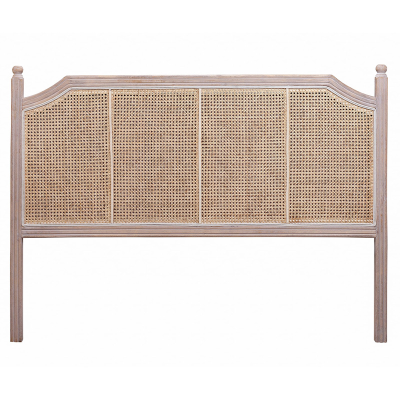 Изголовье кровати коричневое с обивкой из ротанга Olivia Headboard Бежевый Коричневый Изголовье кровати коричневое с обивкой из ротанга Olivia Headboard Бежевый Коричневый в Твери | Loft Concept