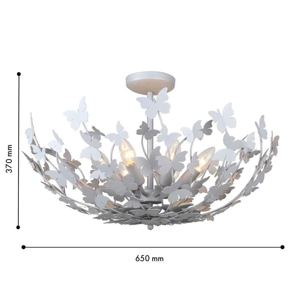 Потолочный светильник с абажуром оформленным в виде стаи бабочек Eternal Butterflies в Твери