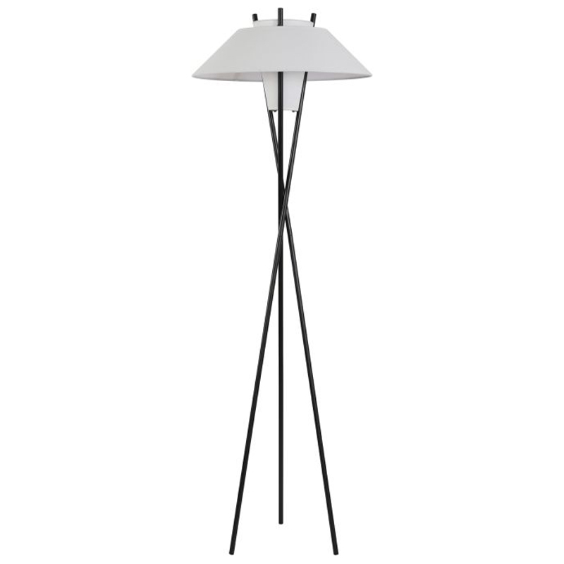 Торшер Chaney Floor Lamp Белый Черный Торшер Chaney Floor Lamp Белый Черный в Твери | Loft Concept