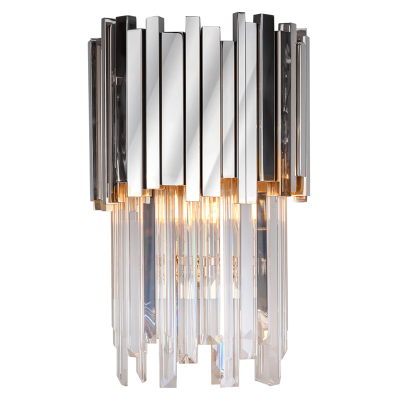Бра Luxxu Modern Cascade Wall Lamp Silver 40 Прозрачное Стекло Серебряный Бра Luxxu Modern Cascade Wall Lamp Silver 40 Прозрачное Стекло Серебряный в Твери | Loft Concept
