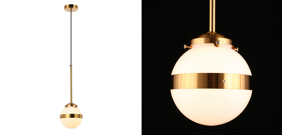 Подвесной светильник White Sphere Латунь Подвесной светильник White Sphere Латунь - Loft-Concept в Твери
