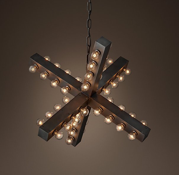 Люстра Nero Chandelier 74 Черный Люстра Nero Chandelier 74 Черный в Твери | Loft Concept