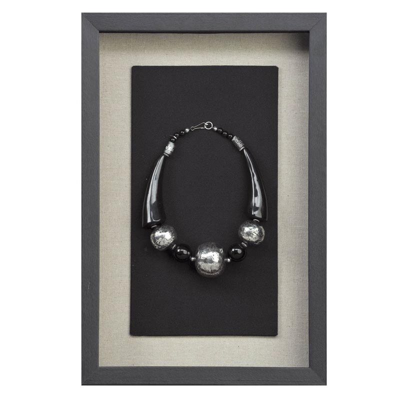 Панно Necklace Wall Accessory II Черный Серебряный Панно Necklace Wall Accessory II Черный Серебряный в Твери | Loft Concept