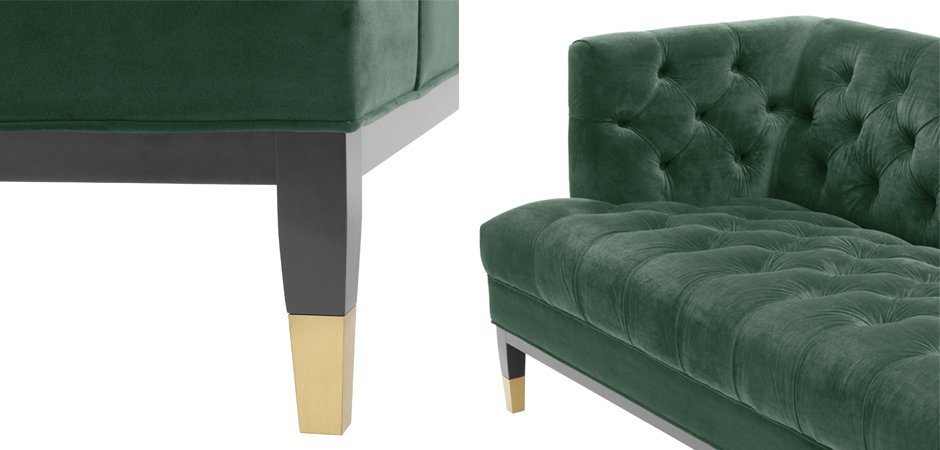 Диван Eichholtz Sofa Castelle dark green Диван Eichholtz Sofa Castelle dark green - Loft-Concept в Твери