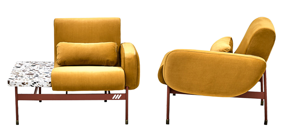 Кресло Mustard and Terrazzo Chair Кресло Mustard and Terrazzo Chair - Loft-Concept в Твери