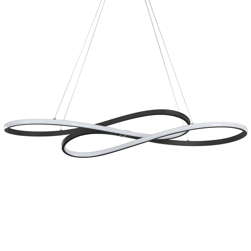 Светодиодная люстра в виде спирали Spiral Lighting Black Черный в Твери | Loft Concept 