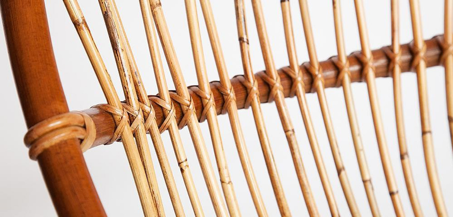 Кресло Rattan Wicker Chair Red Carcass - фото №1