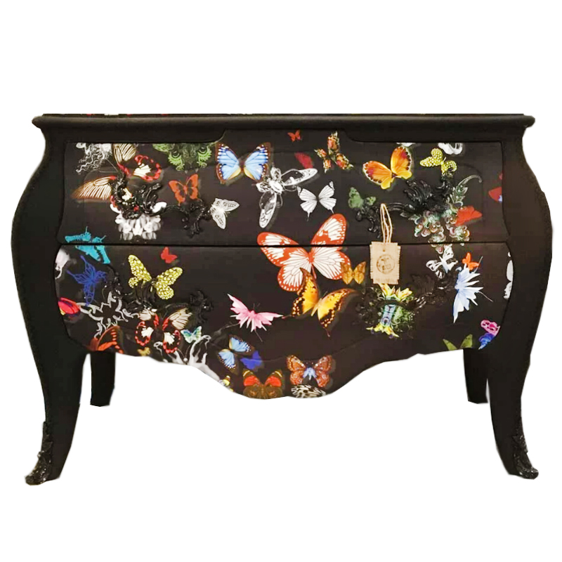 Комод Бабочки Chest of Drawers Night Butterflies Черный Мульти Комод Бабочки Chest of Drawers Night Butterflies Черный Мульти в Твери | Loft Concept