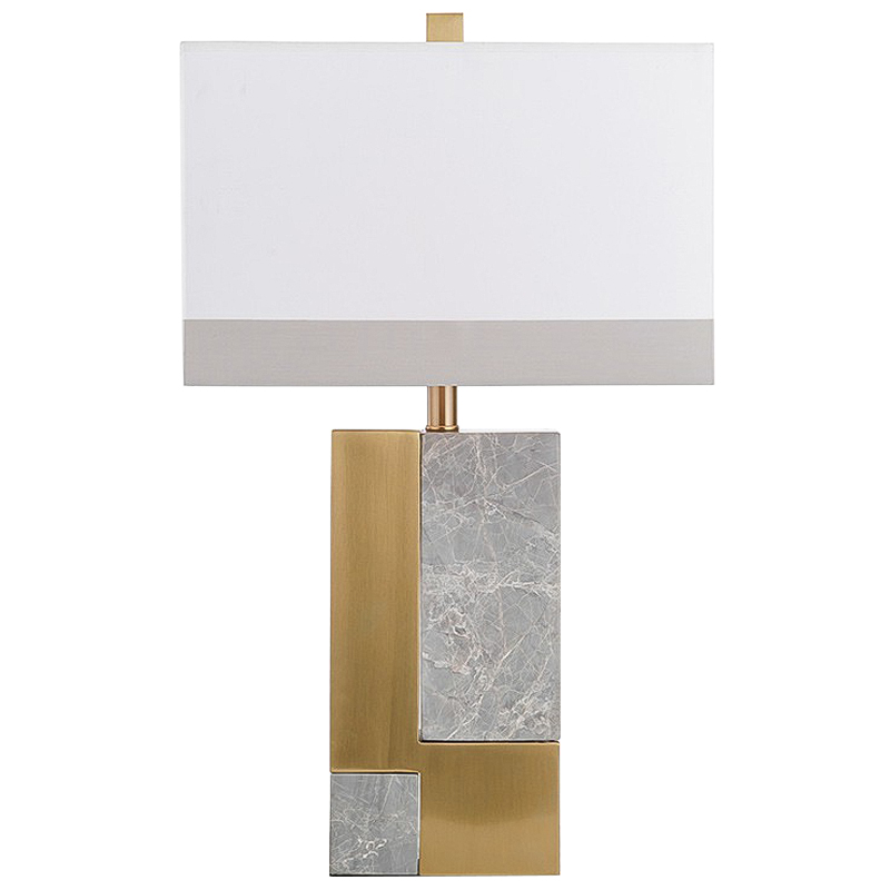 Настольная лампа Tristand Table Lamp Белый Серый Латунь Настольная лампа Tristand Table Lamp Белый Серый Латунь в Твери | Loft Concept
