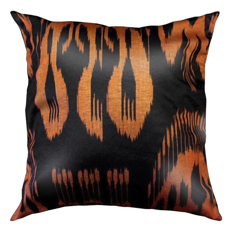 Подушка Orange and Black Черный Оранжевый Подушка Orange and Black Черный Оранжевый в Твери | Loft Concept