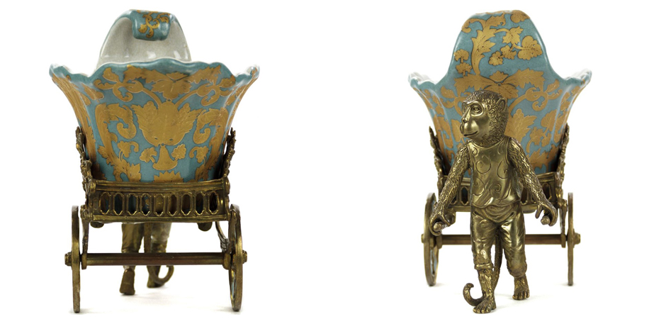 Чаша Monkey and Pale Blue Cart Чаша Monkey and Pale Blue Cart - Loft-Concept в Твери