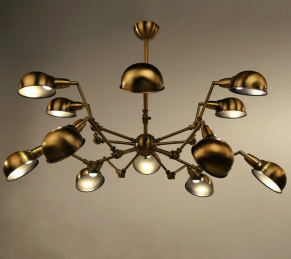 Подвесной светильник Gold Spider Chandelier Подвесной светильник Gold Spider Chandelier в Твери | Loft Concept