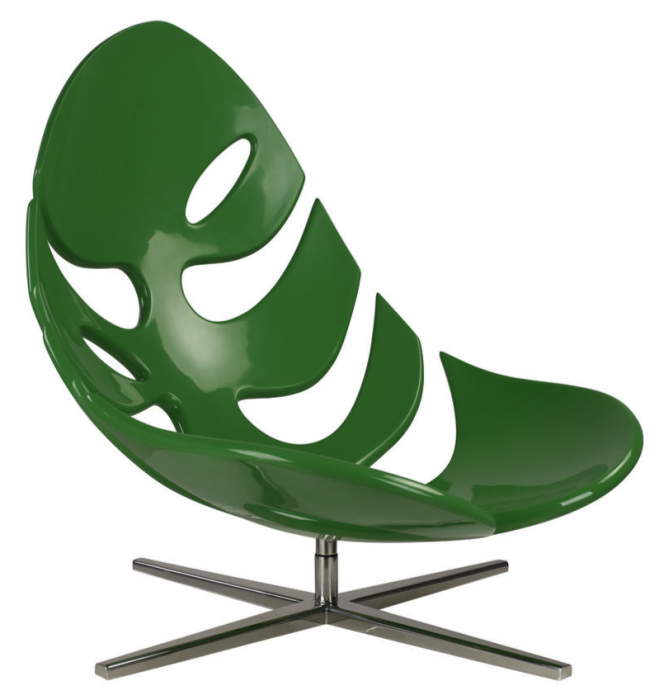 Кресло Monstera lounge chair Черный Зеленый Белый Кресло Monstera lounge chair Черный Зеленый Белый в Твери | Loft Concept
