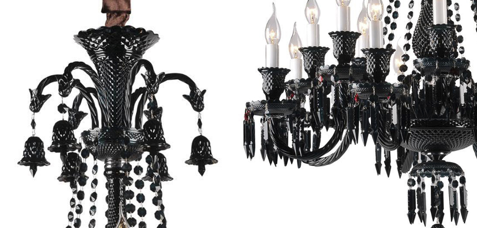 Люстра BACCARAT Zenith Midnight Chandelier 18 Люстра BACCARAT Zenith Midnight Chandelier 18 - Loft-Concept в Твери