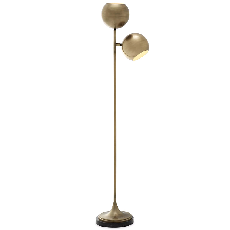 Торшер Eichholtz Floor Lamp Compton Brass Латунь Черный Торшер Eichholtz Floor Lamp Compton Brass Латунь Черный в Твери | Loft Concept